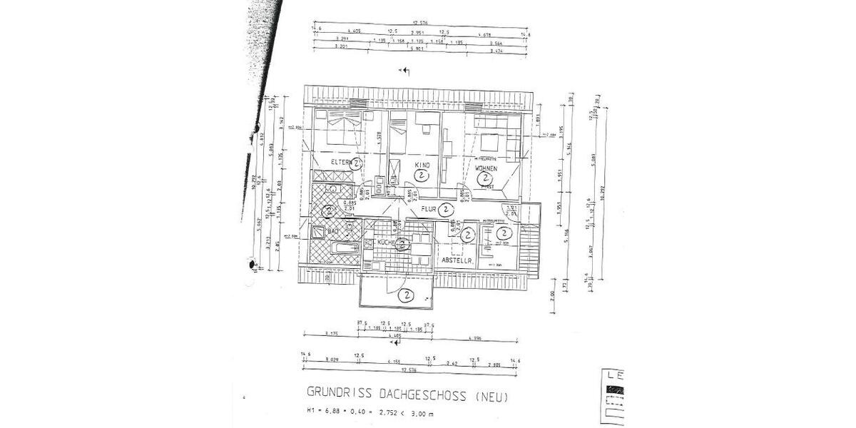 Dachgeschoßwohnung Dillenburg - 3.5 Zimmer, 94 m&sup2;, 215.000&euro; | Angebot:26402904