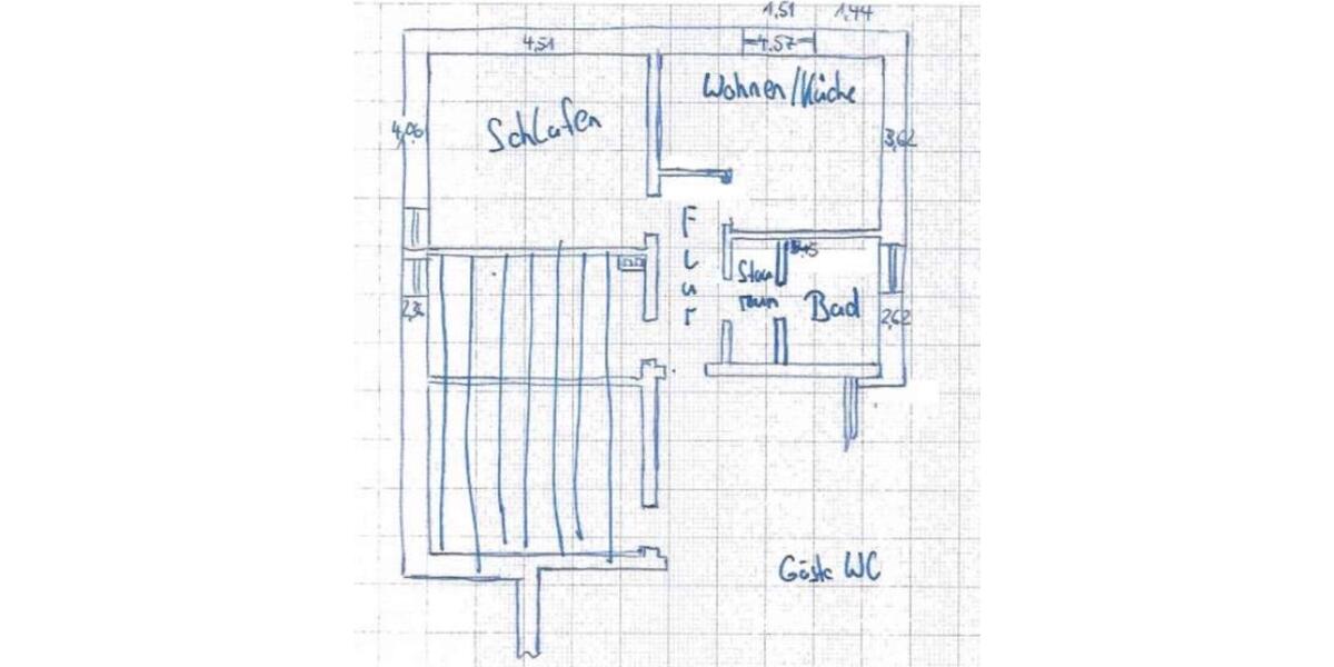 Etagenwohnung Neunkirchen - 1.5 Zimmer, 47 m&sup2;, 650&euro; | Angebot:25796053
