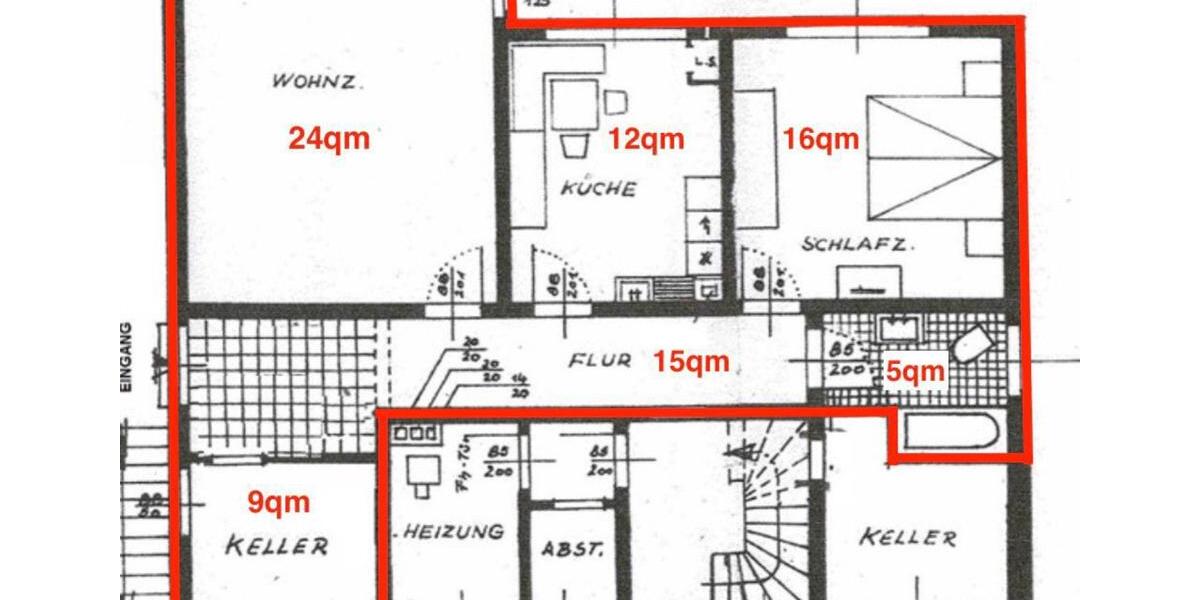Etagenwohnung Siegen Eiserfeld - 2 Zimmer, 72 m&sup2;, 560&euro; | Angebot:25103835
