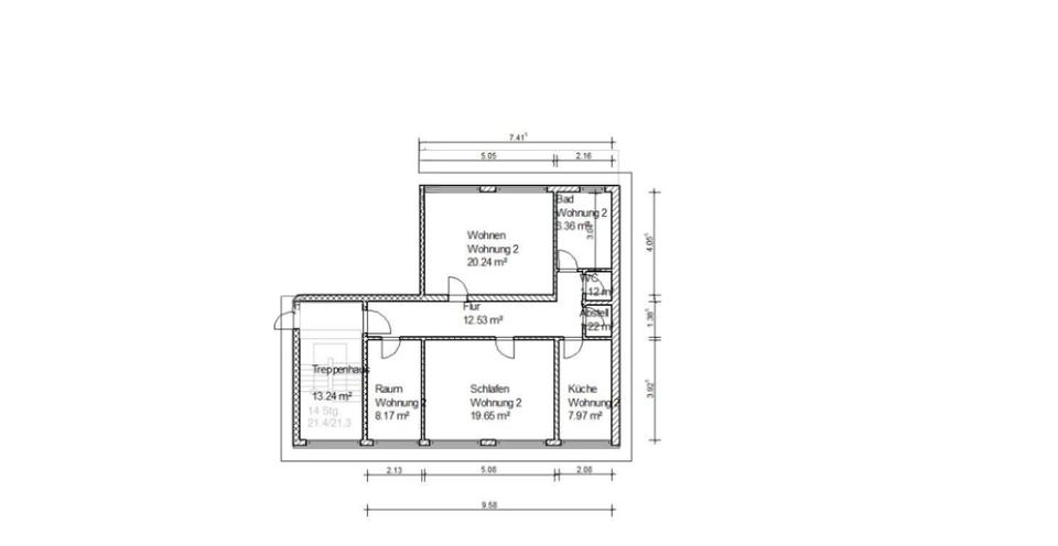 Etagenwohnung Reichshof - 2 Zimmer, 84 m&sup2;, 750&euro; | Angebot:26364315