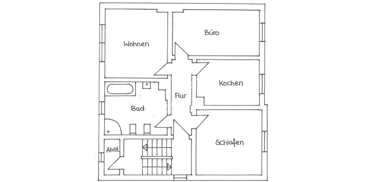 Etagenwohnung Siegen - 3 Zimmer, 82 m&sup2;, 650&euro; | Angebot:25857606