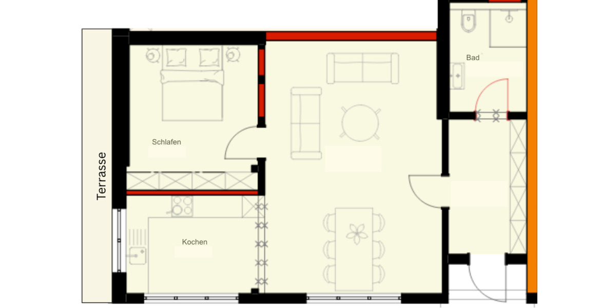 Erdgeschoßwohnung Lennestadt - 3 Zimmer, 72 m&sup2;, 610&euro; | Angebot:25647875