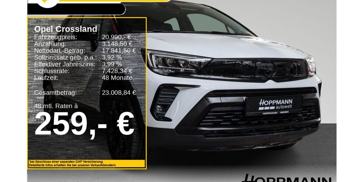 Opel Crossland (X) 6.655 km 20.990 &euro; Siegen 57072