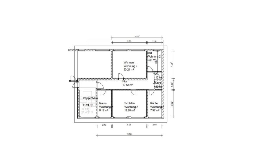 Etagenwohnung Reichshof - 3 Zimmer, 84 m&sup2;, 750&euro; | Angebot:25690778