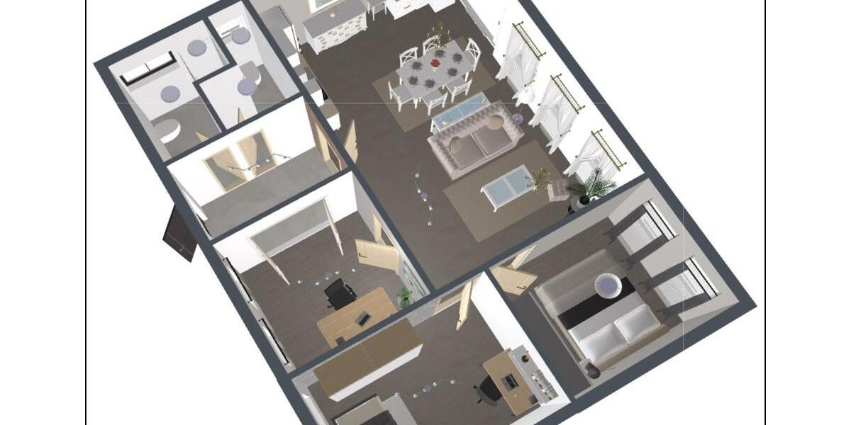 Etagenwohnung Hamm (Sieg) - 4 Zimmer, 108 m&sup2;, 900&euro; | Angebot:25045281