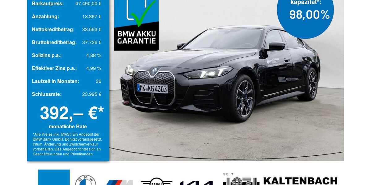 BMW i4 31.869 km 45.890 &euro; Waldbröl 51545