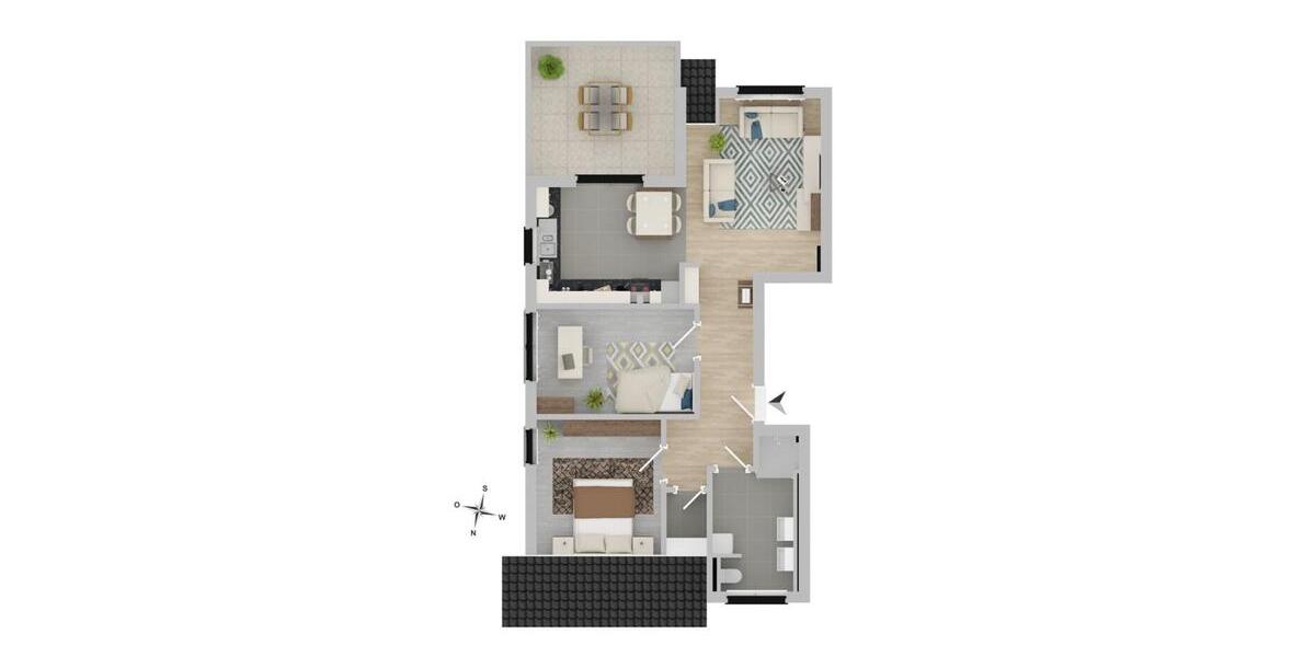 Dachgeschoßwohnung Attendorn - 3 Zimmer, 78 m&sup2;, 920&euro; | Angebot:25923036