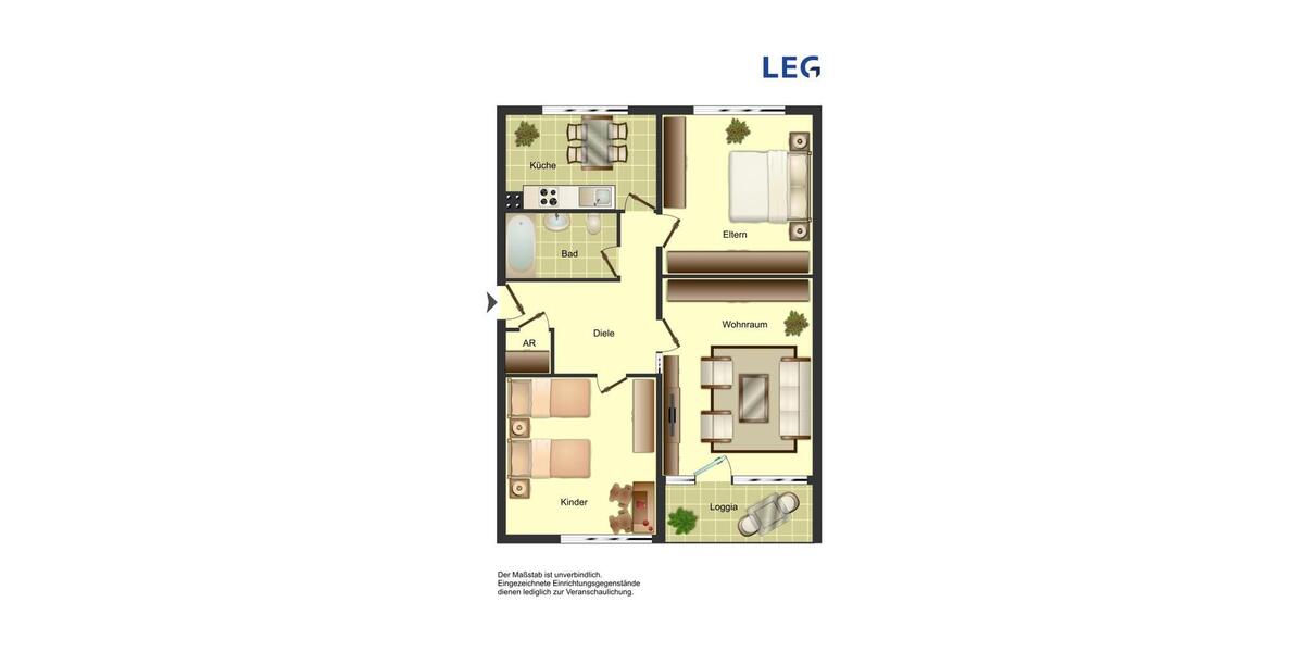Etagenwohnung Kreuztal - 3 Zimmer, 78 m&sup2;, 339&euro; | Angebot:26085811