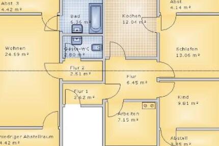 Wohnung Weitefeld - 3.5 Zimmer, 80 m&sup2;, 660&euro; | Angebot:25931550