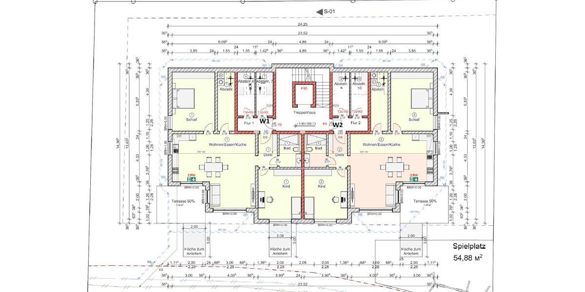 Terrassenwohnung Netphen - 3 Zimmer, 100 m&sup2;, 1.050&euro; | Angebot:25972378