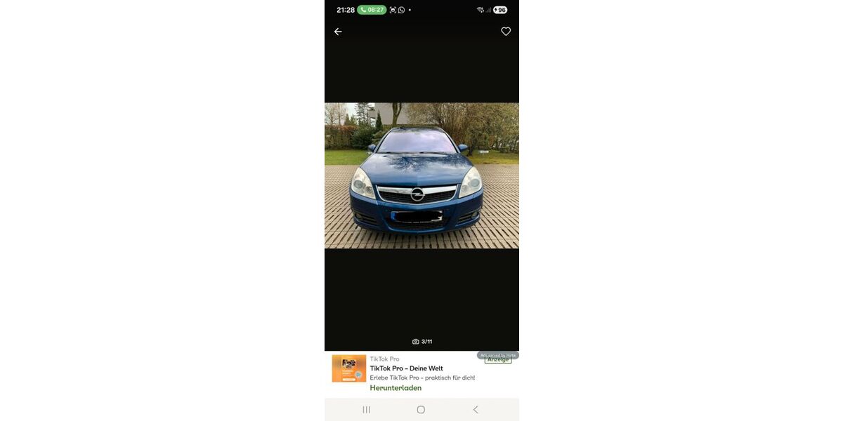 Opel Vectra 309.000 km 1.600 &euro; Hellenhan Schellenberg 56749