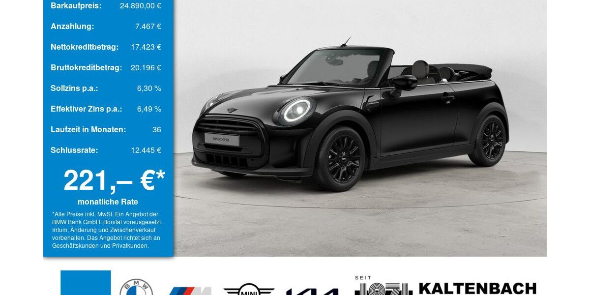 Mini Cooper Cabrio 15.589 km 24.590 &euro; Waldbröl 51545