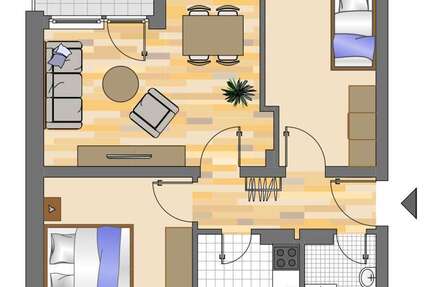 Wohnung Siegen Geisweid - 3 Zimmer, 59 m&sup2;, 349&euro; | Angebot:27098306