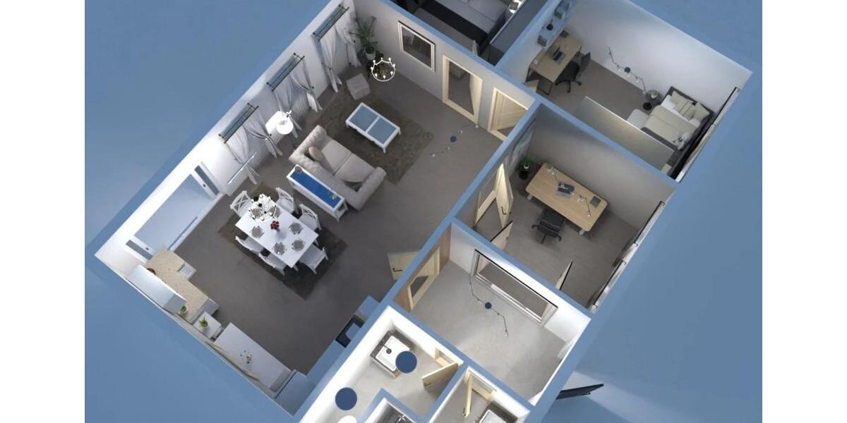 Etagenwohnung Hamm (Sieg) - 4 Zimmer, 108 m&sup2;, 900&euro; | Angebot:25045281