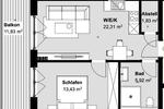 Terrassenwohnung Wenden - 2 Zimmer, 49 m&sup2;, 735&euro; | Angebot:26646056