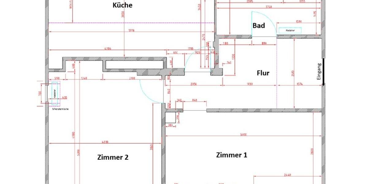 Dachgeschoßwohnung Siegen - 2 Zimmer, 59 m&sup2;, 600&euro; | Angebot:25791803