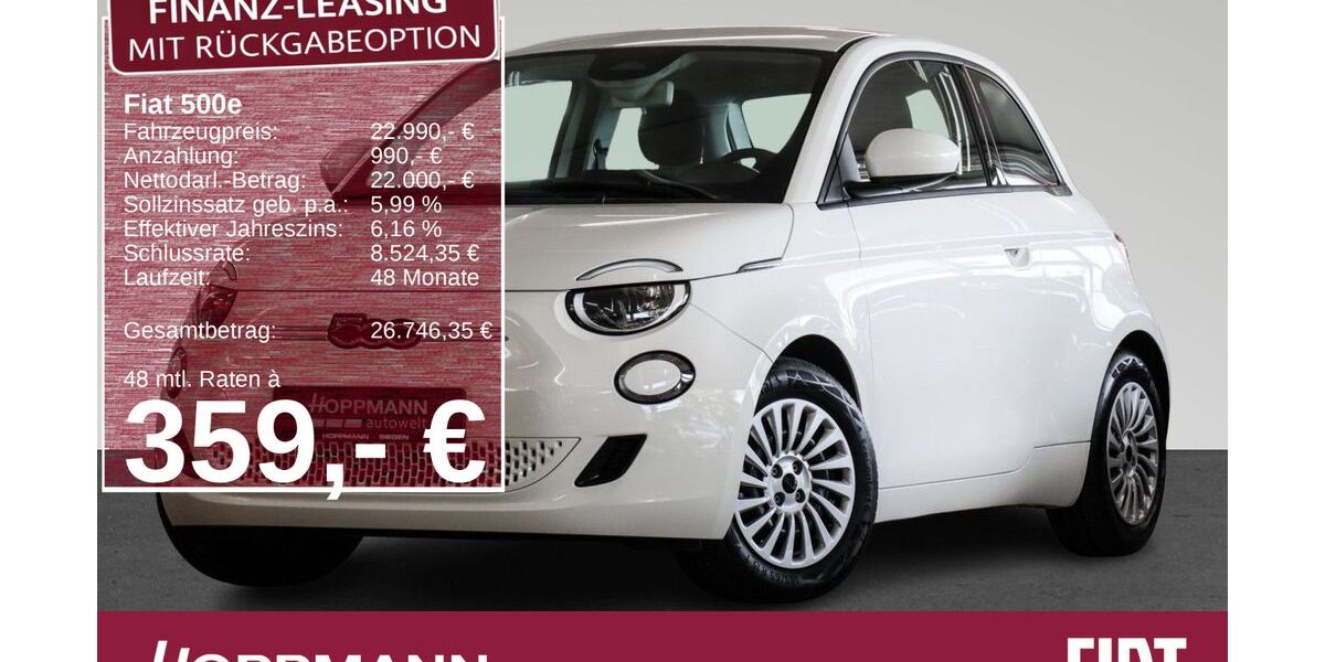 Fiat 500e 7.725 km 22.990 &euro; Siegen 57072