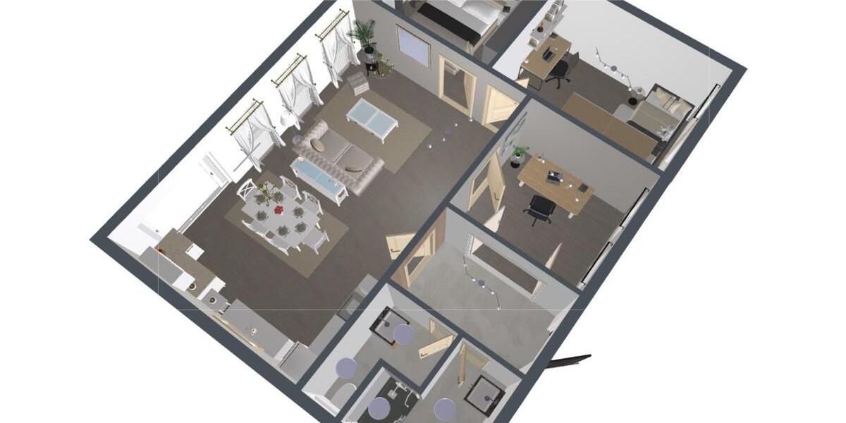 Etagenwohnung Hamm (Sieg) - 4 Zimmer, 108 m&sup2;, 900&euro; | Angebot:25045281