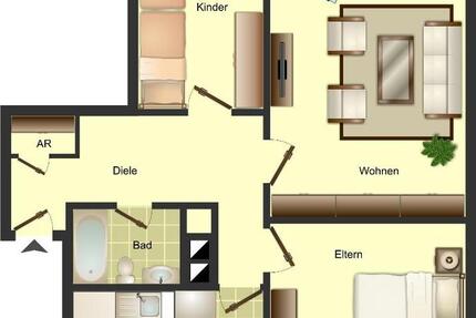 Wohnung Kreuztal - 3 Zimmer, 79 m&sup2;, 489&euro; | Angebot:25924746