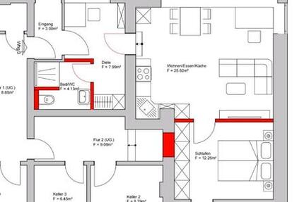 Wohnung Siegen - 1 Zimmer, 50 m&sup2;, 780&euro; | Angebot:24919456