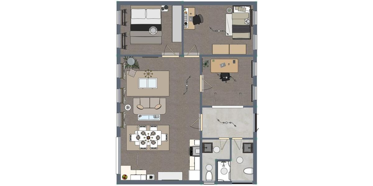 Etagenwohnung Hamm (Sieg) - 4 Zimmer, 108 m&sup2;, 900&euro; | Angebot:25045281