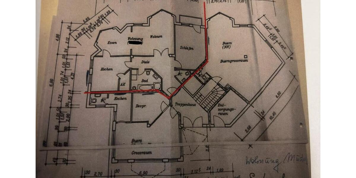 Erdgeschoßwohnung Wissen - 1 Zimmer, 97 m&sup2;, 700&euro; | Angebot:25994776