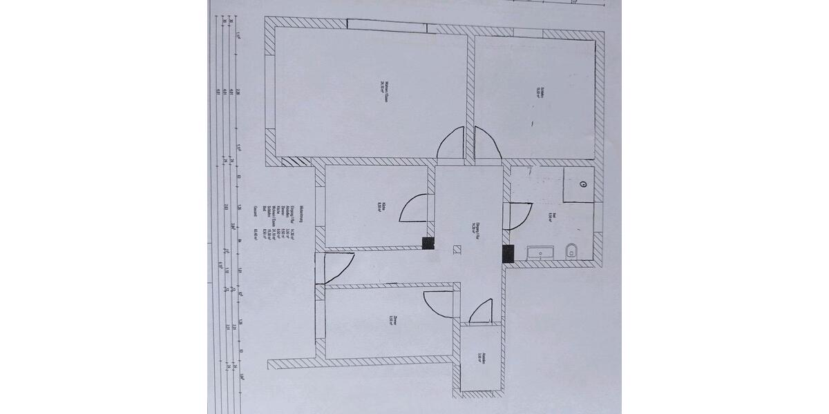 Erdgeschoßwohnung Hof - 3 Zimmer, 83 m&sup2;, 600&euro; | Angebot:26659472