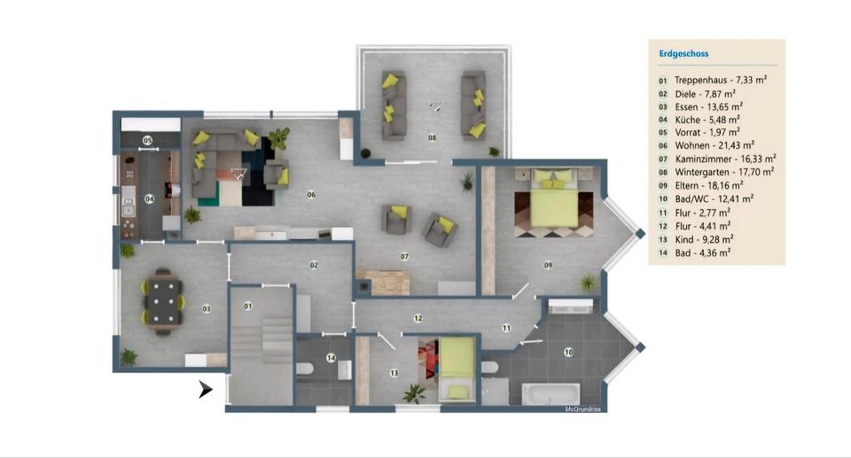 Erdgeschoßwohnung Lennestadt - 4 Zimmer, 136 m&sup2;, 1.350&euro; | Angebot:24717247