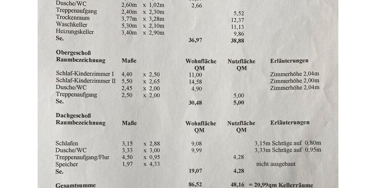 Doppelhaushälfte Herdorf - 10 Zimmer, 110 m&sup2;, 217.000&euro; | Angebot:25057039