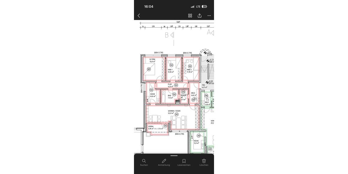 Erdgeschoßwohnung Siegen - 4 Zimmer, 104 m&sup2;, 312.000&euro; | Angebot:27213827