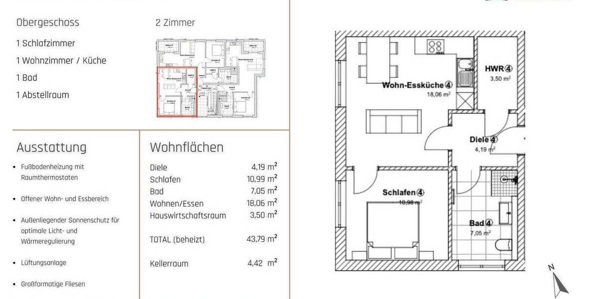 Etagenwohnung Attendorn - 2 Zimmer, 50 m&sup2;, 700&euro; | Angebot:26630824