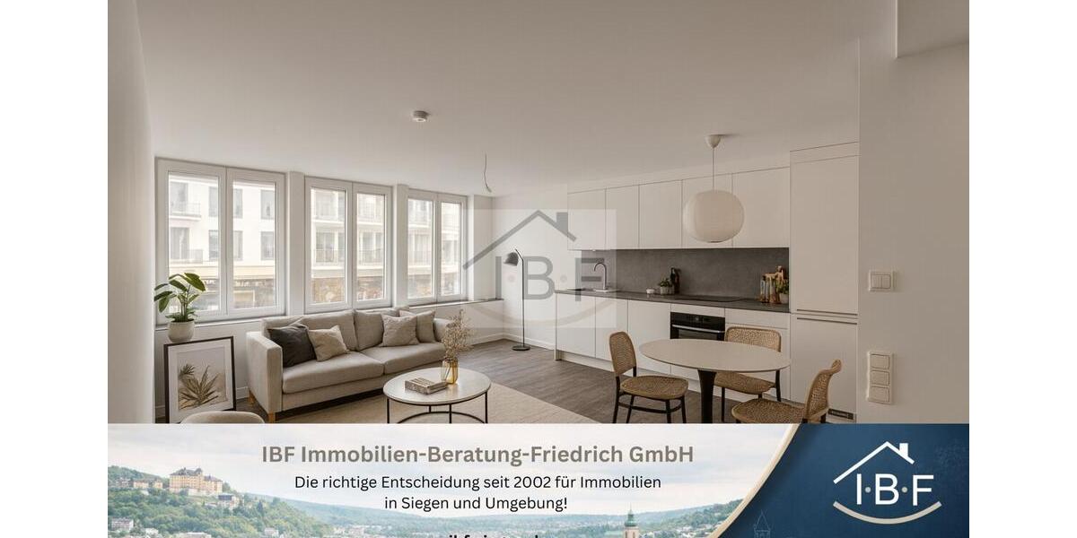 Etagenwohnung Siegen - 2 Zimmer, 72 m&sup2;, 828&euro; | Angebot:23509163