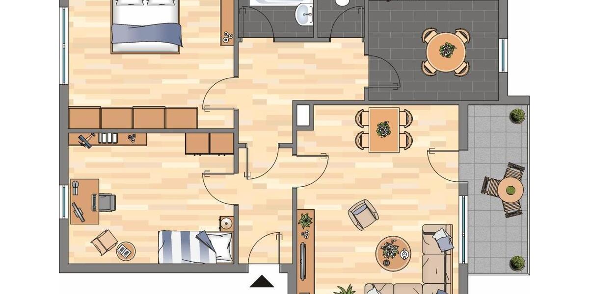 Etagenwohnung Siegen Dillnhütten - 3 Zimmer, 67 m&sup2;, 429&euro; | Angebot:26264794