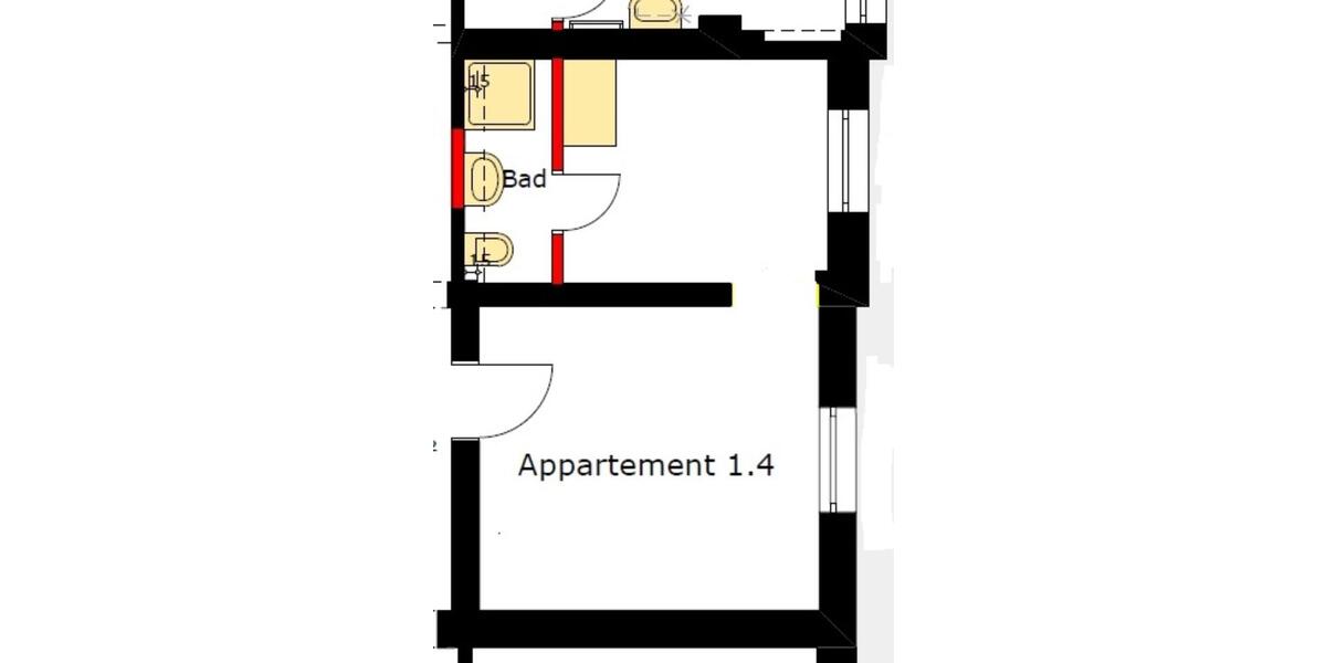 Etagenwohnung Siegen - 1 Zimmer, 24 m&sup2;, 320&euro; | Angebot:25304040