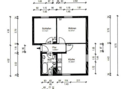 Wohnung Erndtebrück - 2 Zimmer, 50 m&sup2;, 420&euro; | Angebot:25443962